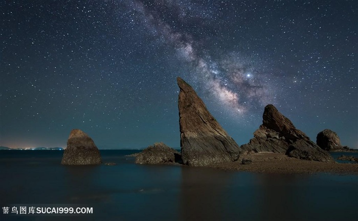 星空星轨银河高清图片