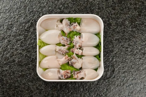 火锅菜品配菜小墨鱼鱿鱼仔