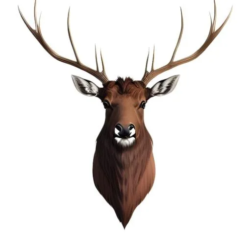 鹿麋鹿动物免抠(2048x2048)