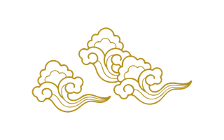 中国风山水祥云PNG免扣素材