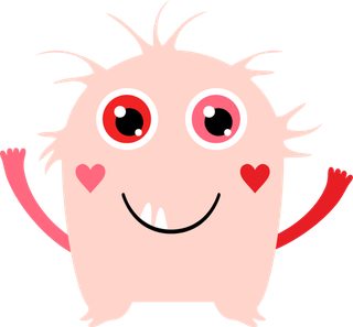 卡通可爱怪兽病毒免扣PNG素材图片 (54)