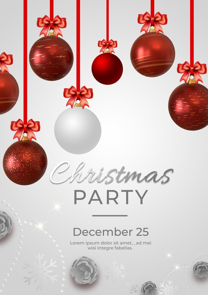 圣诞节圣诞树圣诞老人闪亮装饰电商促销折扣海报