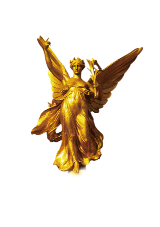 金色胜利女神展翅高飞