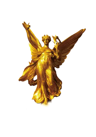 金色胜利女神展翅高飞