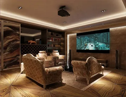 欧式家庭影院效果图