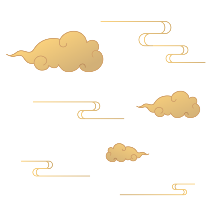 国风素材，古风素材，汉风素材，底纹 中式祥云山纹图案元素