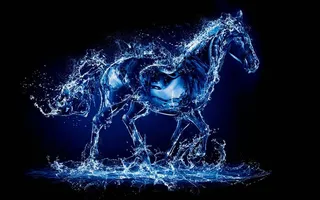 水晶马高清大图