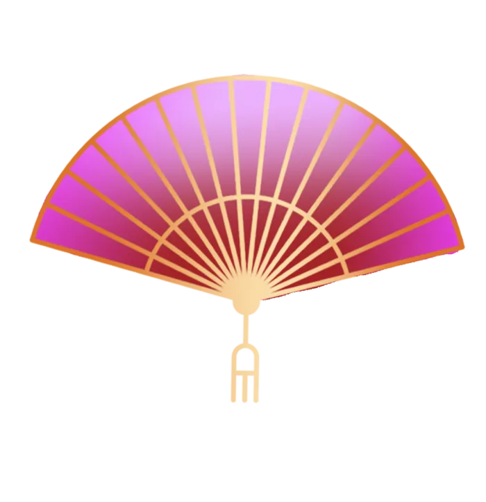 红色中国扇子