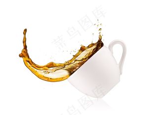 咖啡水花图片