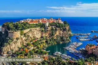 欧洲岛国风光远景全景图片