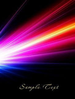 黑色背景下的彩色放射性光线