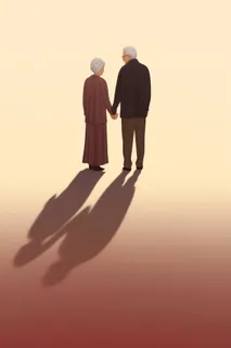 老人复古背影背景