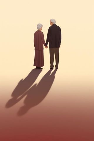 老人复古背影背景