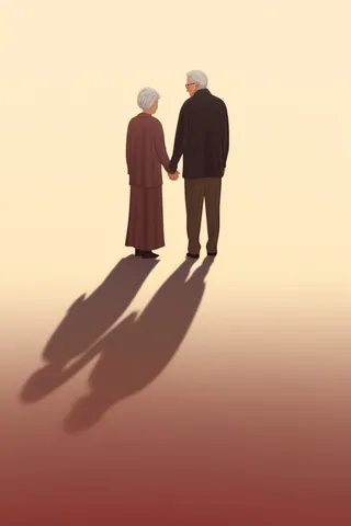 老人复古背影背景