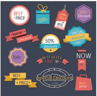 免抠标签打折促销标贴