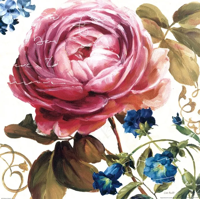 欧式古风花朵装饰画