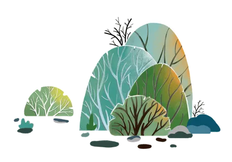 手绘植物插画图片