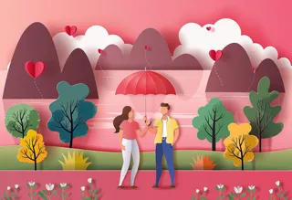 2.14情人节高端大气矢量插画