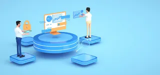 c4d办公场景3d人物