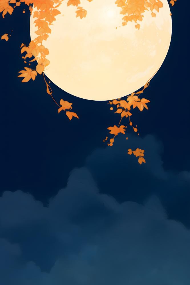 月光夜晚温馨背景