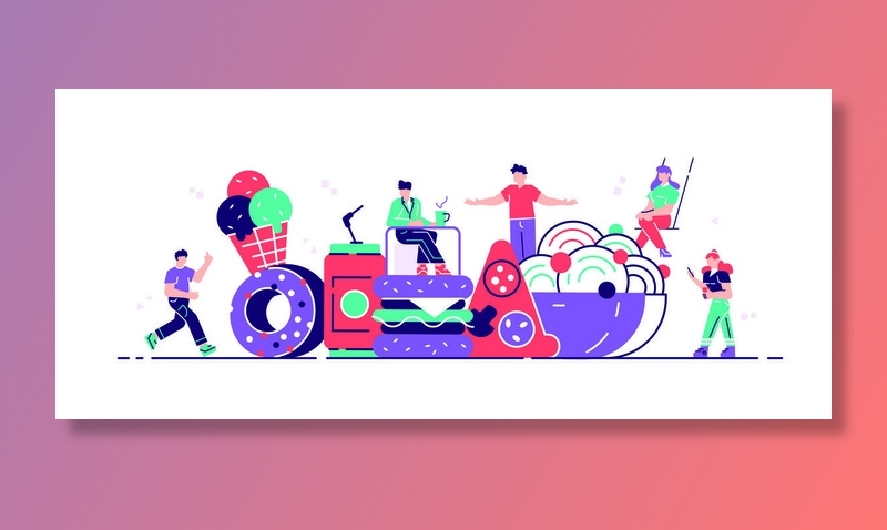 扁平化人物场景办公互联网等距ai矢量设计网页海报UI素材插画