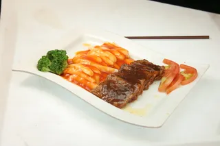 烧汁鸡腿菇拼牛柳（鸡腿菇、牛柳）