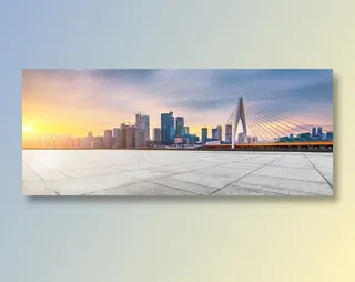 高楼大厦城市地面背景素材