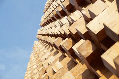 时尚木质建筑图片