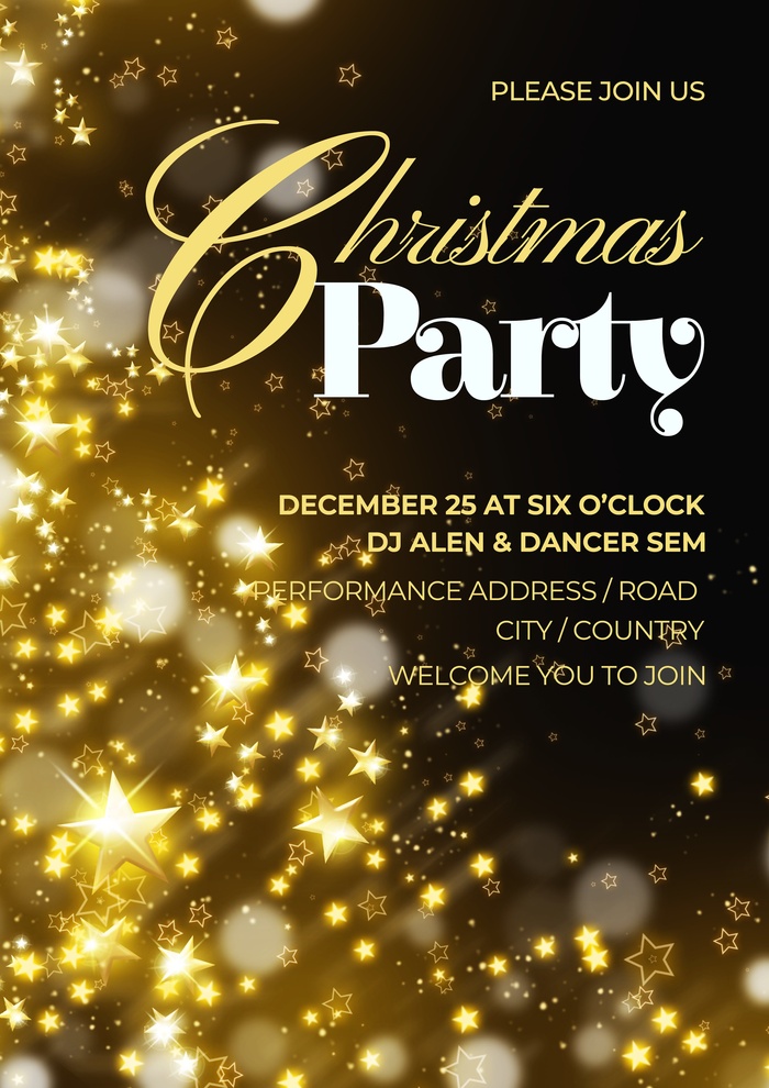 圣诞节圣诞树圣诞老人闪亮装饰电商促销折扣海报