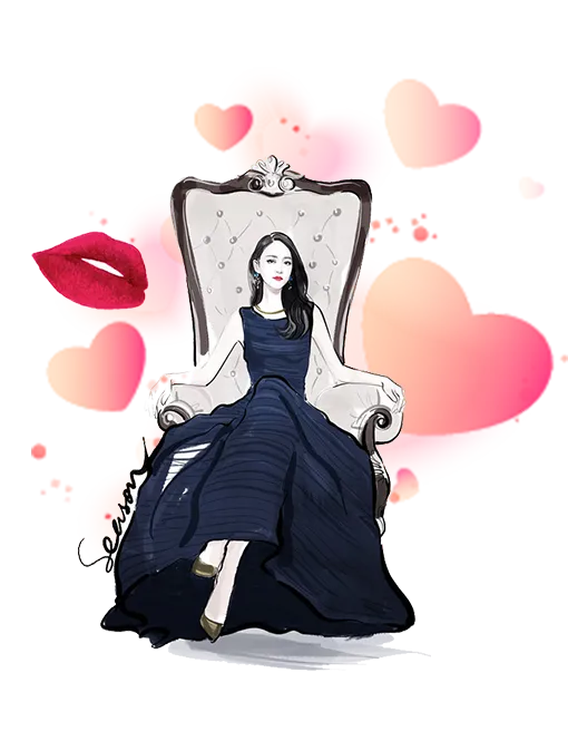 38妇女节三八女神女王粉色花朵玫瑰艺术字设计png免抠ps素材