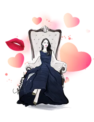 38妇女节三八女神女王粉色花朵玫瑰艺术字设计png免抠ps素材