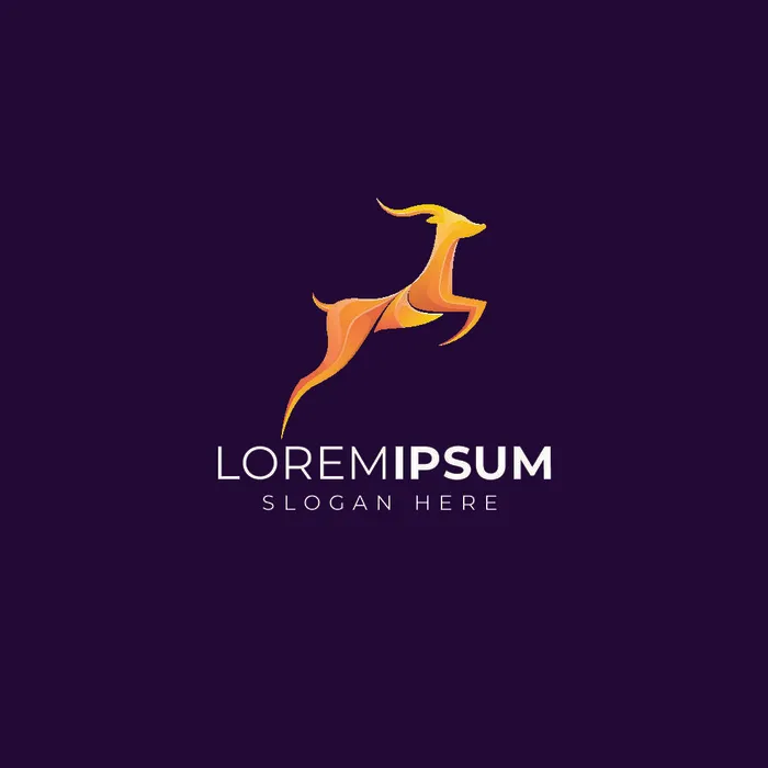 动物形象几何图形状鸟类狗狗渐变LOGO标志ai矢量源文件设计素材eps,ai矢量模版下载