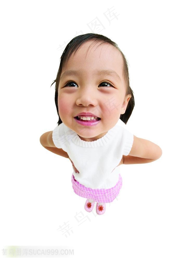 可爱的小女孩素材