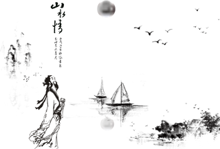 古风国画人物画像