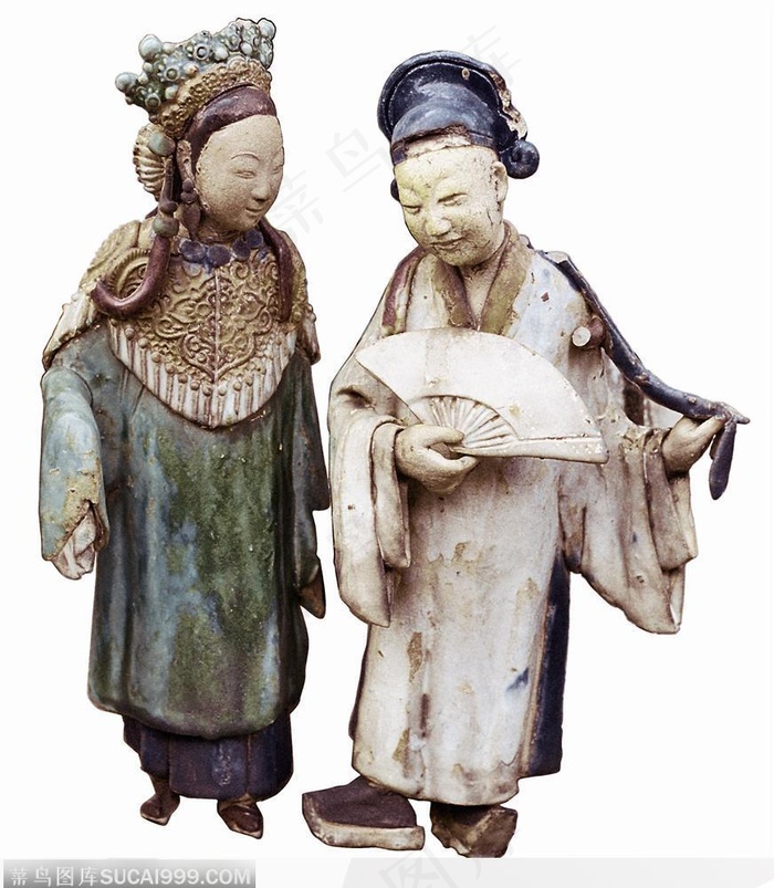 陈家祠陶塑-交谈的人们