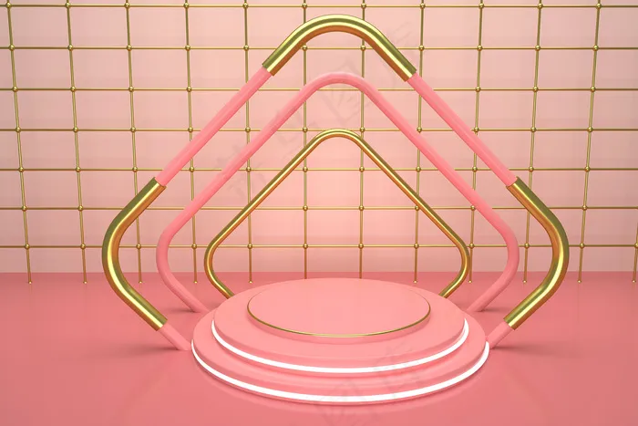 C4D电商场景模型渲染背景