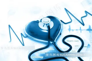 科技心电图设计高清素材图片