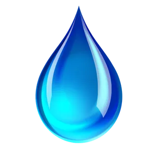 精致蓝色水滴免扣素材装饰