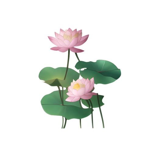 荷花莲花免抠