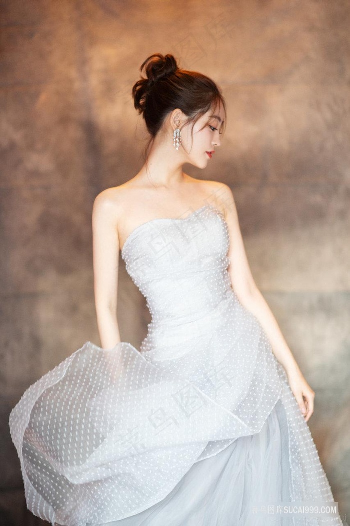 唯美长裙祝绪丹明星美女图片