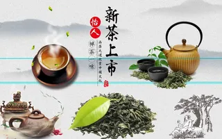 新茶上市背景墙