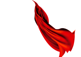 红色飘带免扣素材