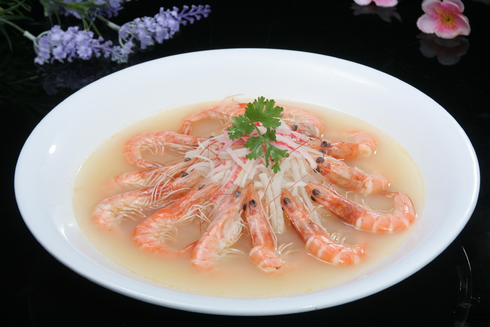 萝卜丝烩鲜虾28元