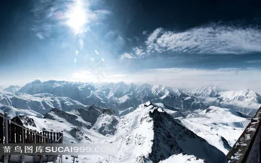 阿尔卑斯山冬季雪山美景 阿尔卑斯山冬季雪山美景