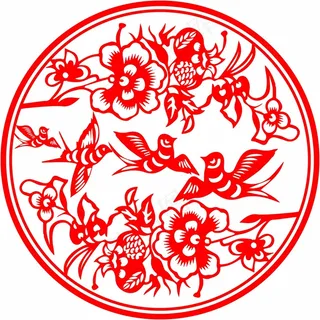 燕子剪纸 剪纸风元素 燕子剪纸 剪纸风元素