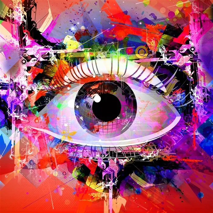 色彩下的眼镜 (