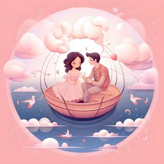 情人节520粉红爱心恋人情侣浪漫海报素材背景