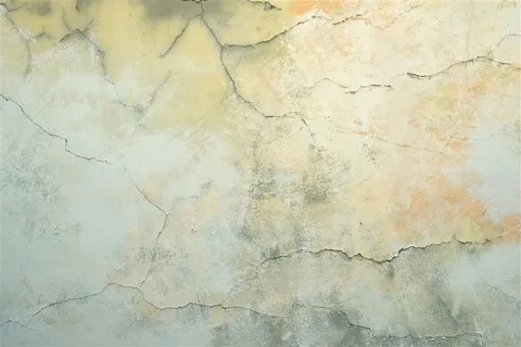 很旧的白黄色墙壁 很旧的白黄色墙壁