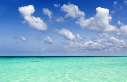 碧海蓝天的景色 碧海蓝天的景色