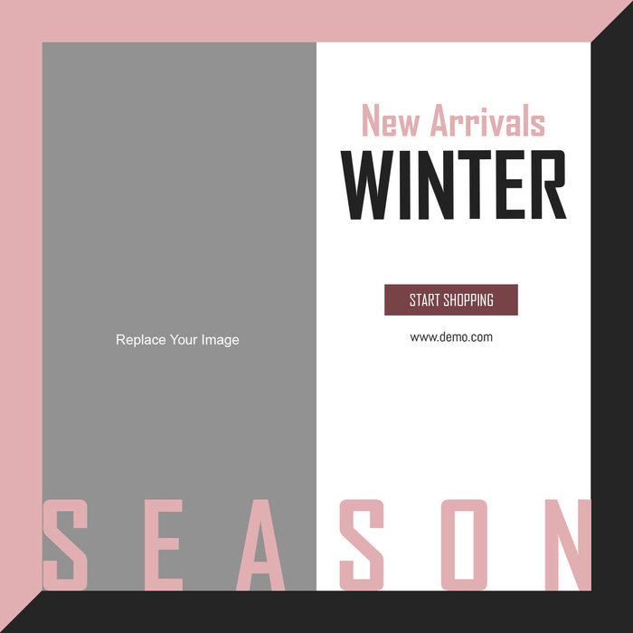 广告销售粉色横幅素材